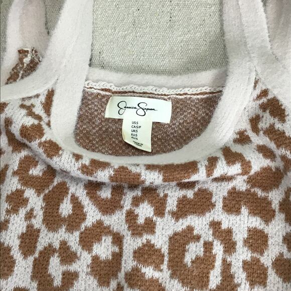 Jessica Simpson Women’s Cheetah Print Cropped Sweater/ Tank Set Size Sm. NWT - Picture 7 of 9